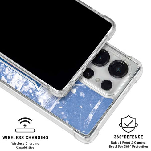 NHL New York Rangers Frozen Galaxy S25 Ultra Clear Case